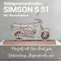 Preview: Simson S51 Geldhalter-Geschenkidee