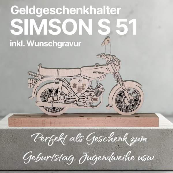 Simson S51 Geldhalter-Geschenkidee