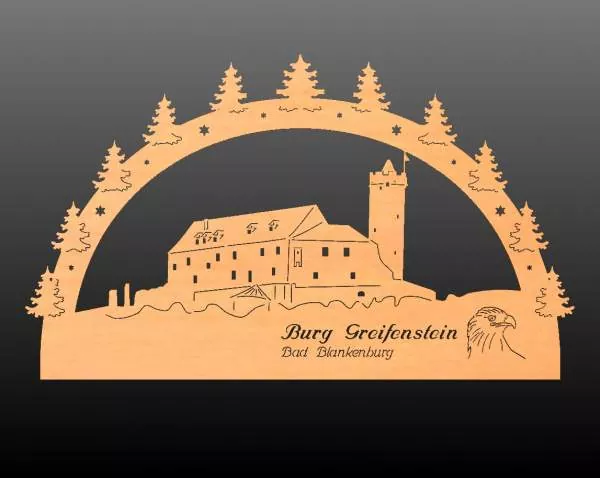 Lichtbogen "Bad Blankenburg" Burg Greifenstein - weihnachtlich